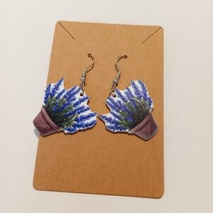 Fashion Jewelry Flower Dangle Earrings